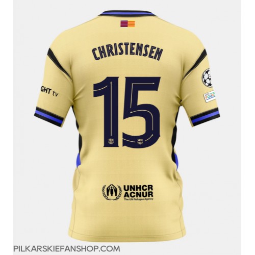 Koszulka piłkarska Barcelona Andreas Christensen #15 Strój wyjazdowy 2025-26 tanio Krótki Rękaw Koszulka piłkarska Barcelona Andreas Christensen #15 Strój wyjazdowy 2025-26 tanio Krótki Rękaw